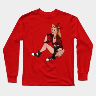 Rough Retro Long Sleeve T-Shirt